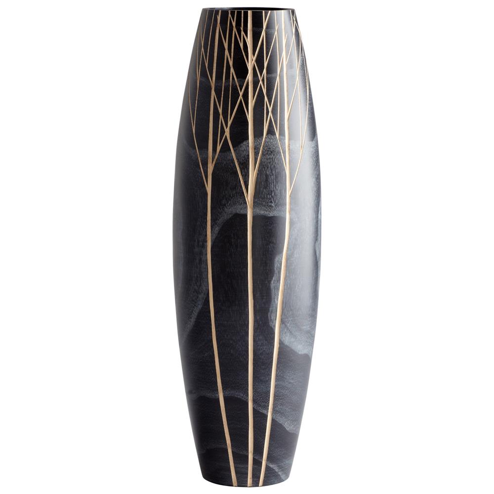 Cyan Design 06025 Medium Onyx Winter Vase in Black