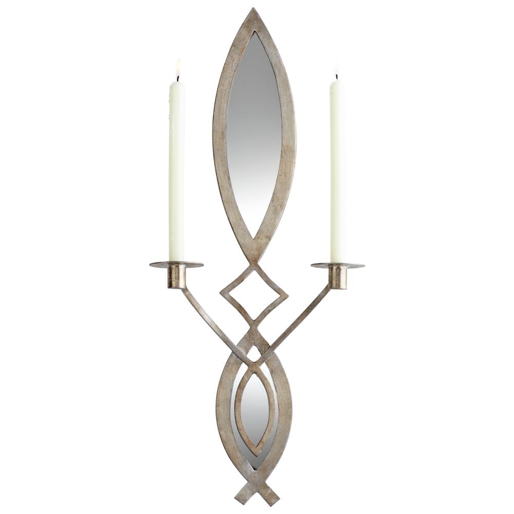 Cyan Design 06030 Exclamation Wall Candleholder in Mystic Silver