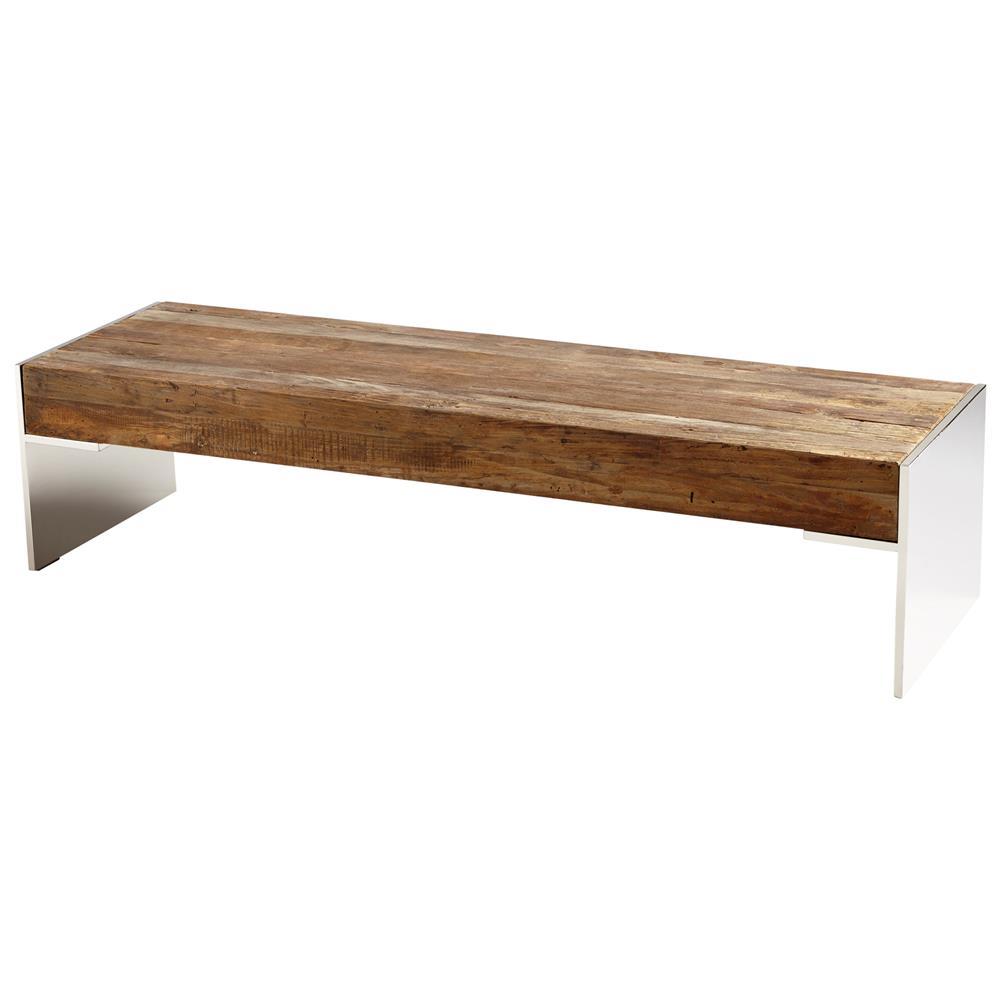 Cyan Design 06553 Silverton Coffee Table in Black Forest Grove and Chrome