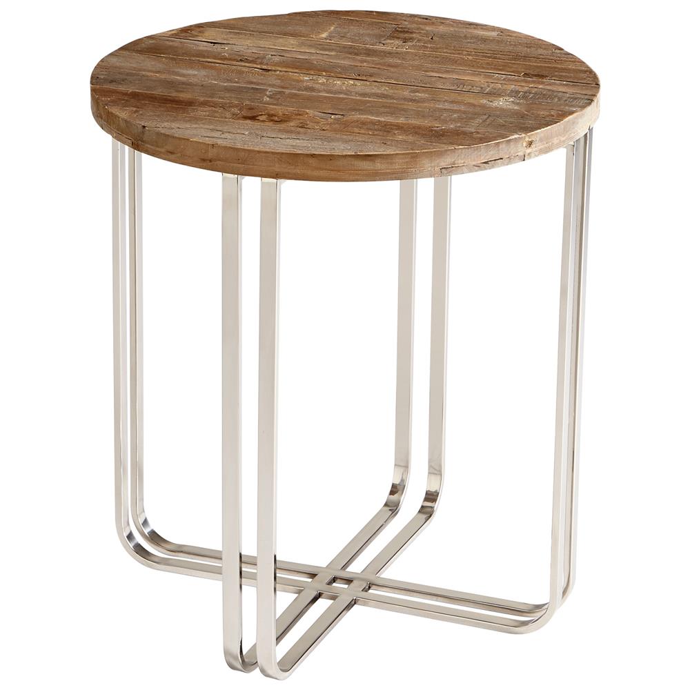 Cyan Design 06560 Montrose Side Table in Black Forest Grove and Chrome