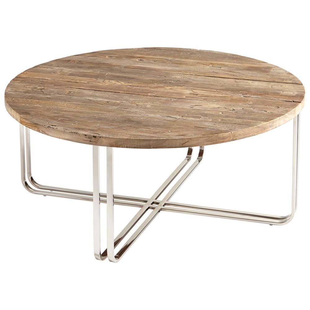 Cyan Design 06561 Montrose Coffee Table in Black Forest Grove and Chrome