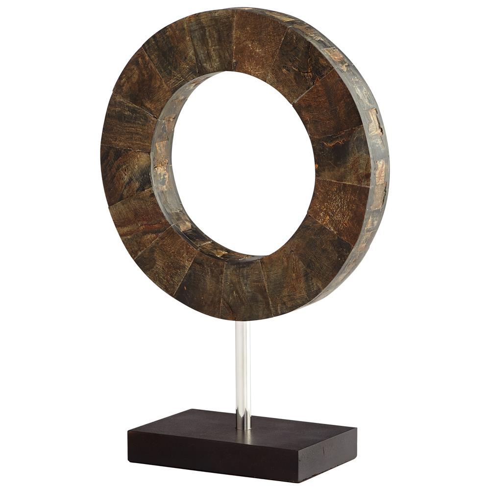 Cyan Design 07216 Small Portal Sculpture in Brown and Stainless Steel