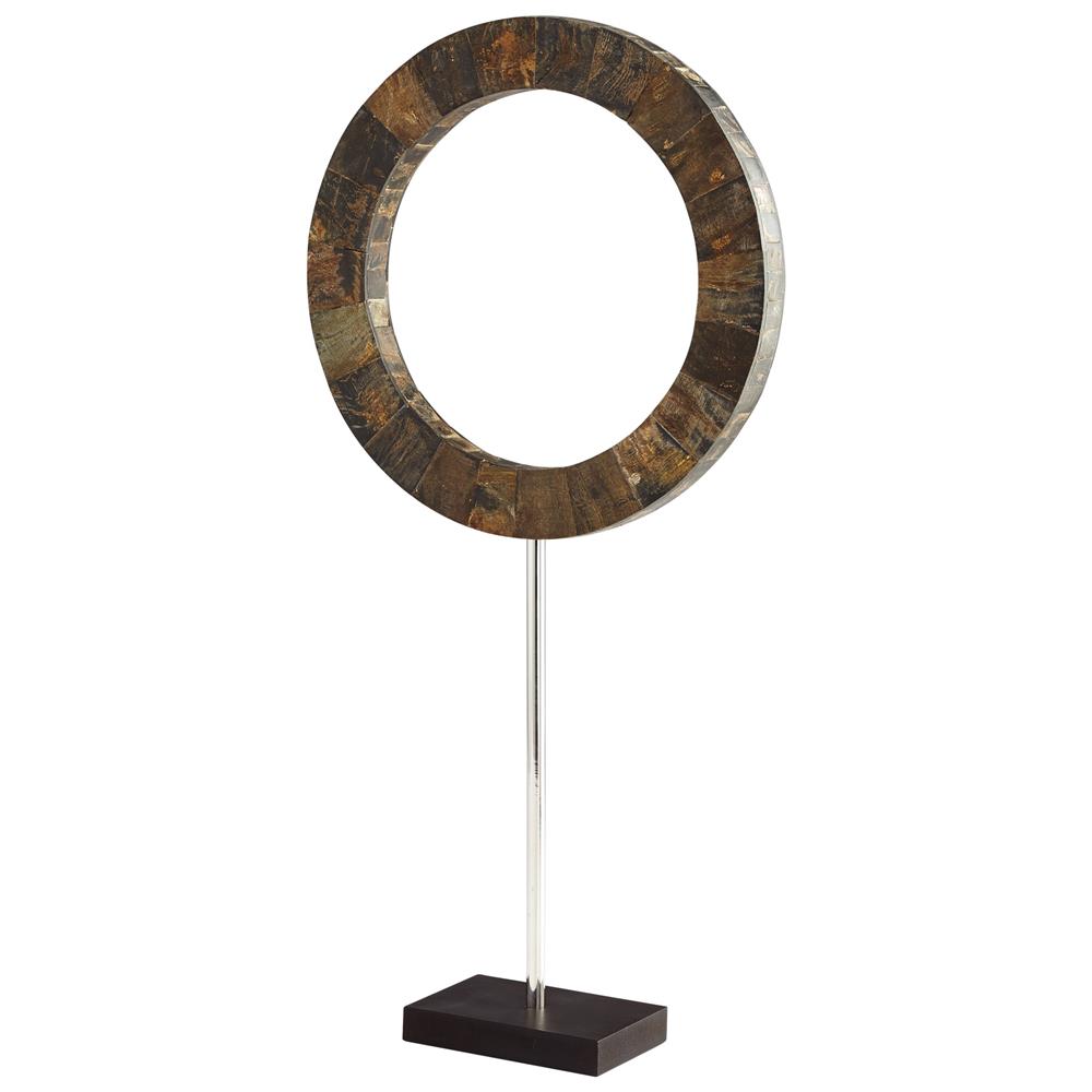 Cyan Design 07218 Large Portal Sculpture in Brown and Stainless Steel