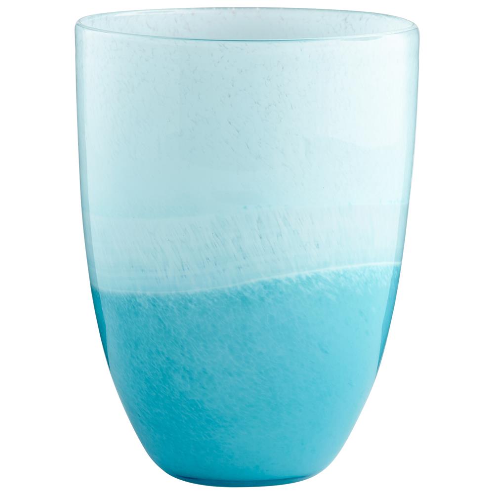 Cyan Design 07284 Small Devotion Vase in Sky Blue and White