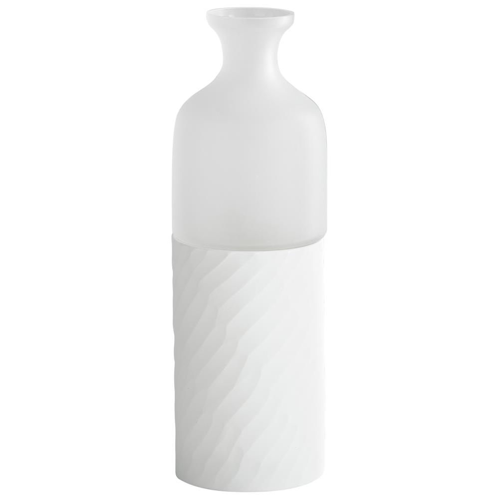 Cyan Design 07368 Sereno Vase in Clear and White