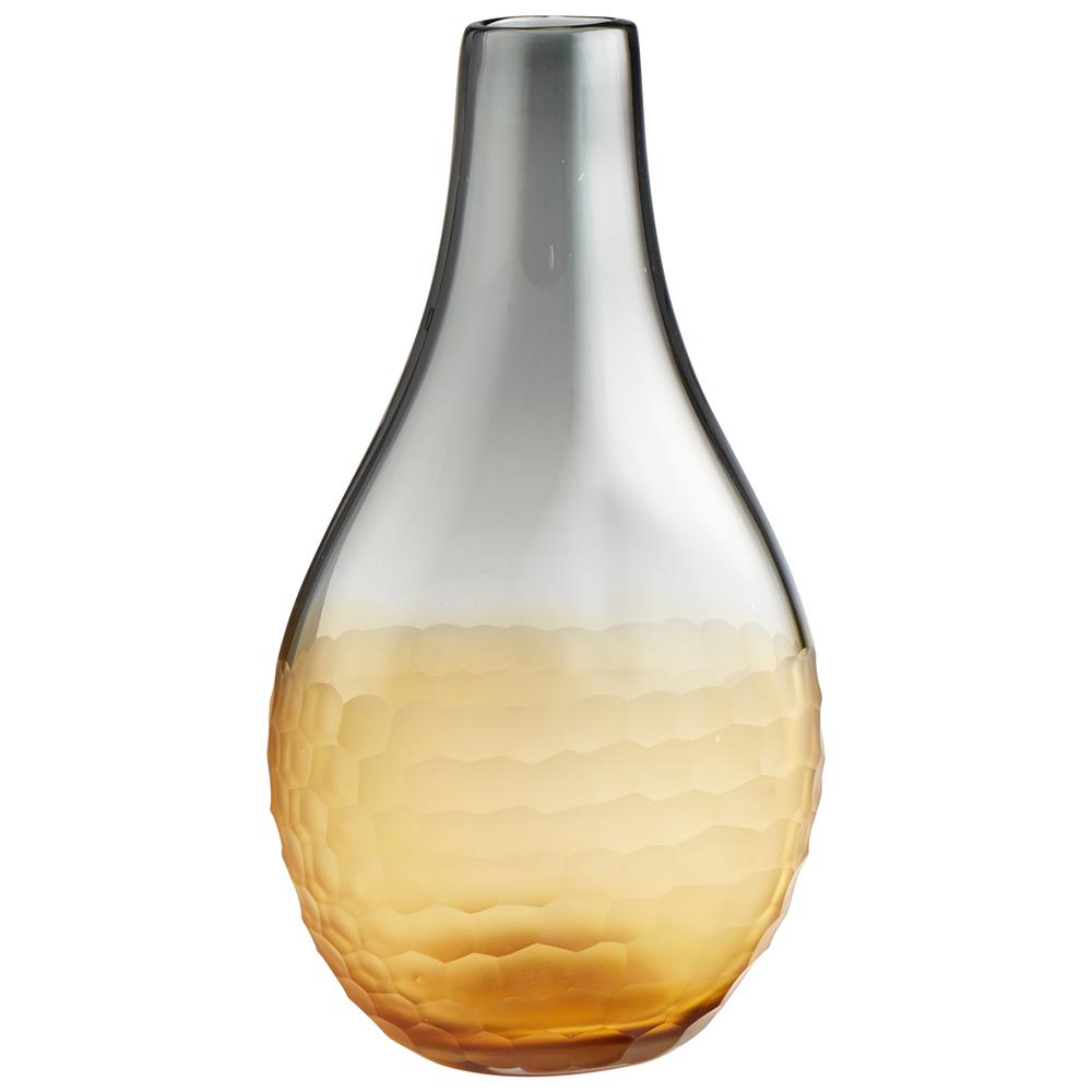 Cyan Design 07854 Large Liliana Vase in Amber and Smoked