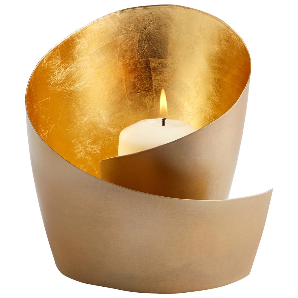 Cyan Design 08118 Mars Candleholder in Brass
