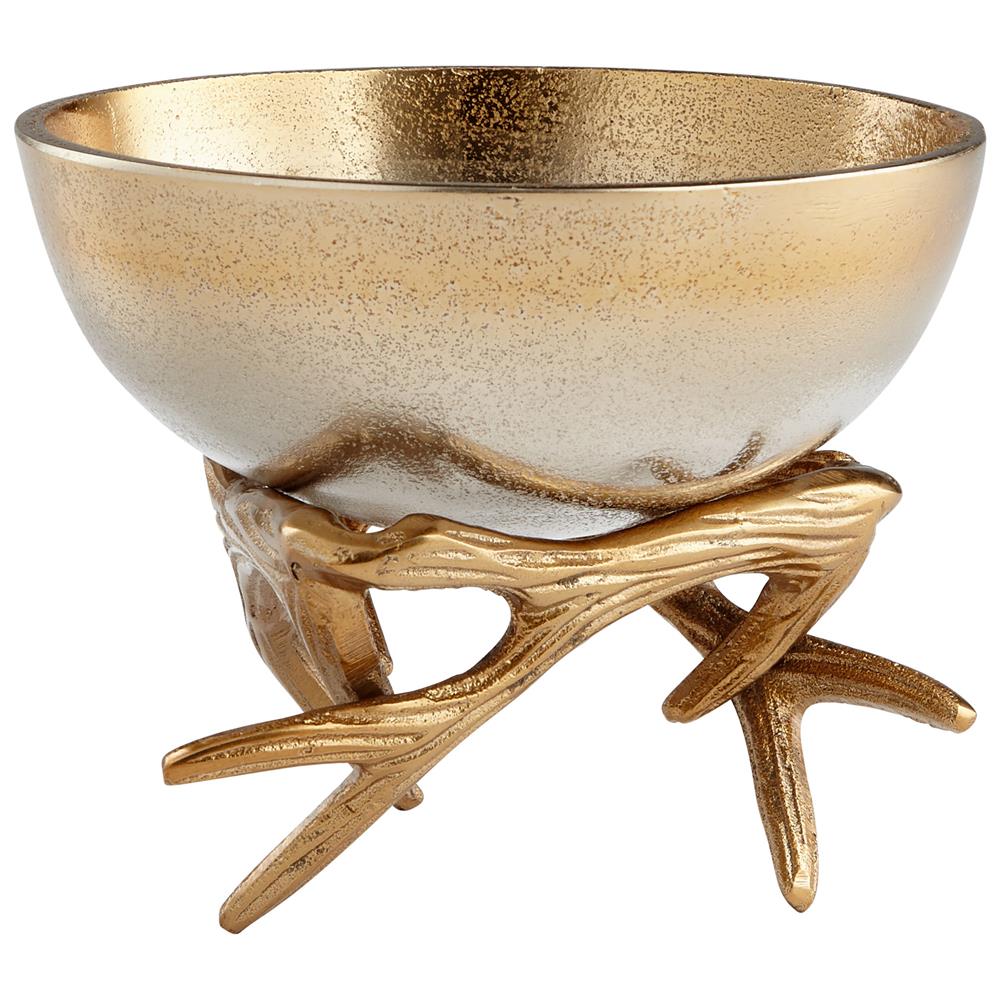 Cyan Design 08131 Small Antler Anchored Bowl in Gold
