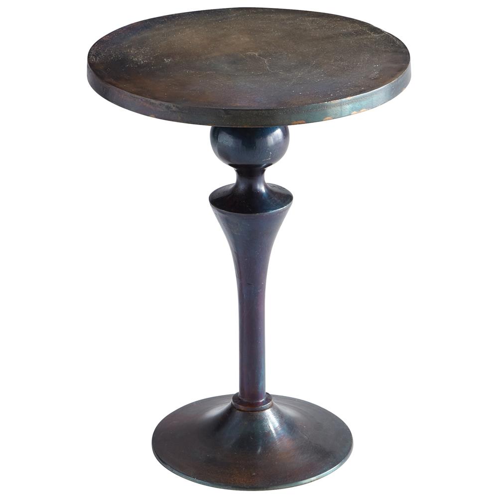 Cyan Design 08297 Gully Side Table in Bronze and Blue