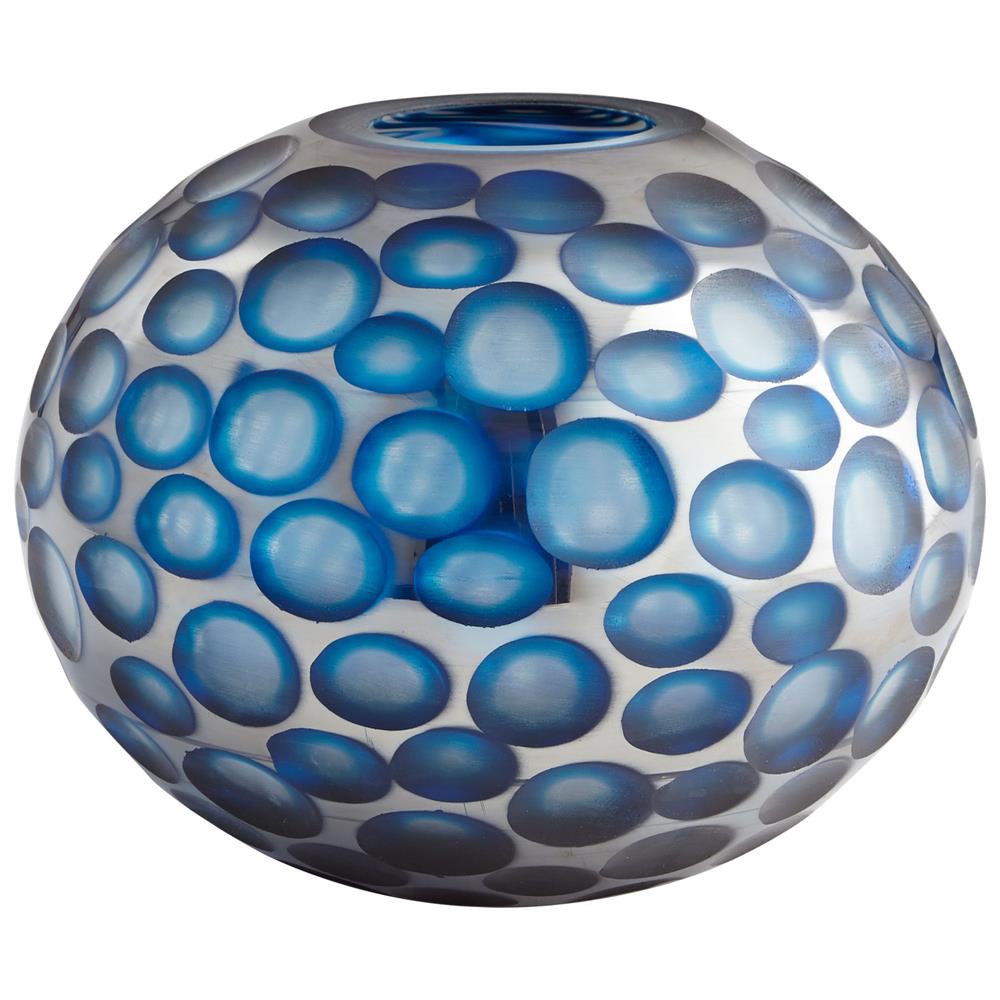 Cyan Design 08652 Large Round Toreen Vase in Blue
