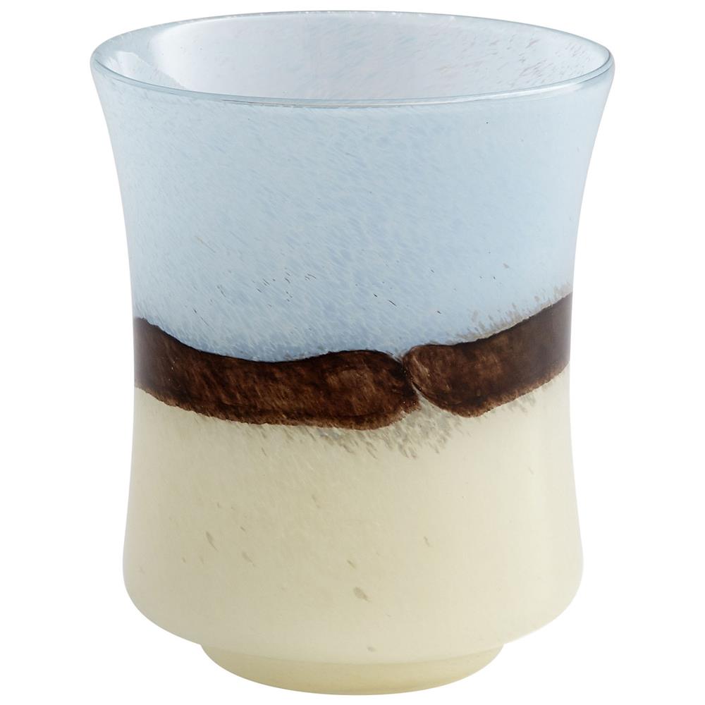 Cyan Design 08811 Small Carmel By The Sea Vase in Brown and Ivory