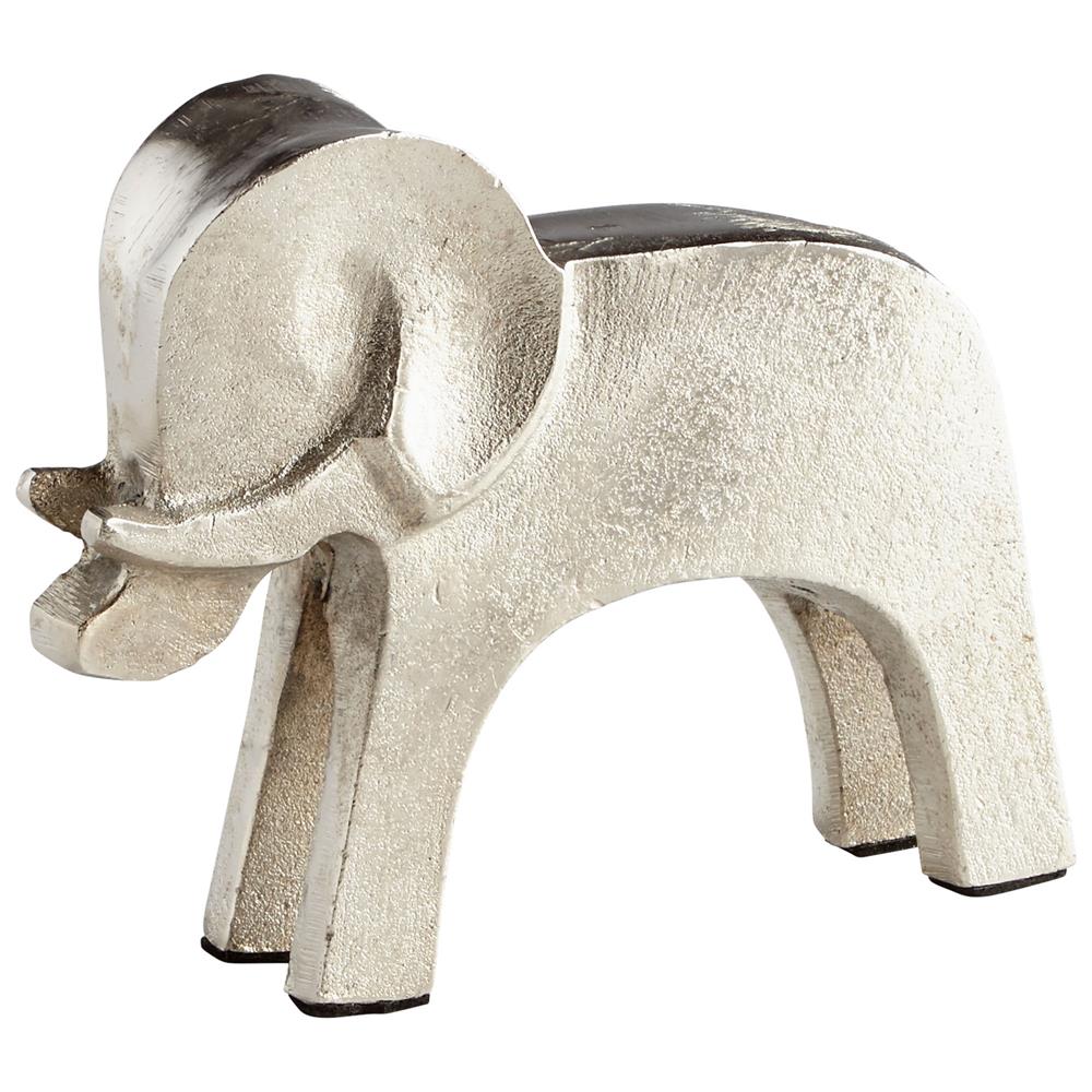 Cyan Design 08884 Small Tusk Tusk! Sculpture in Raw Nickel