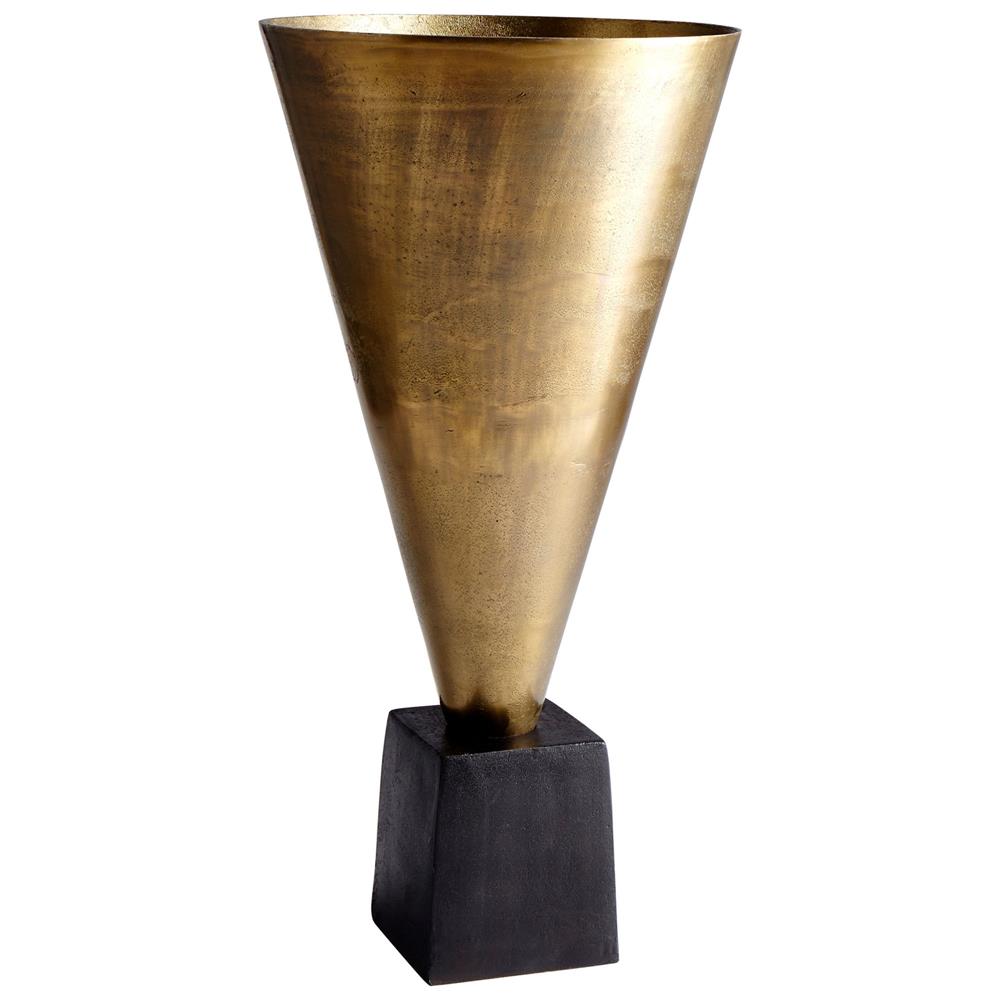 Cyan Design 08906 Mega Vase in Black Bronze and Antique Brass