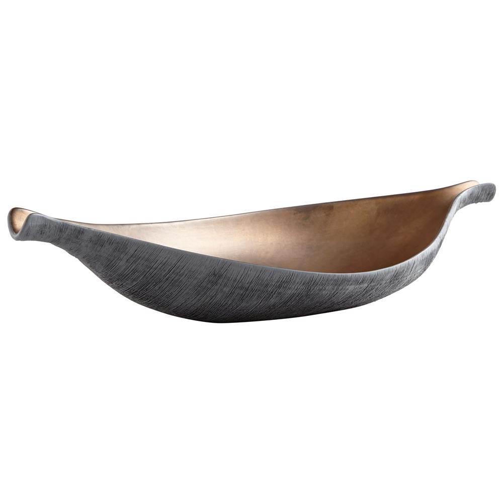 Cyan Design 09012 Large Horus Tray in Charcoal Grey and Bronze