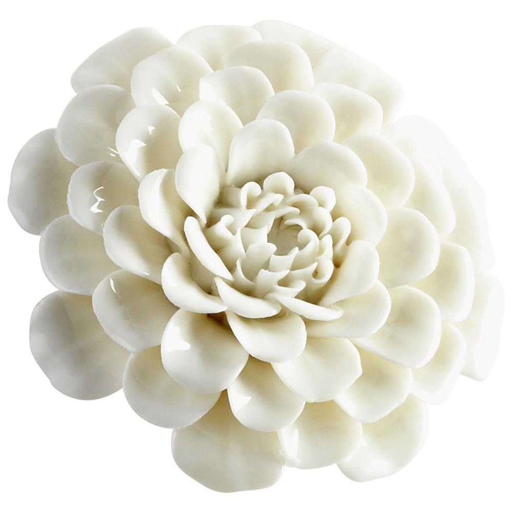 Cyan Design 09106 Small Flourishing Flowers Wall Decor in Off White Glaze