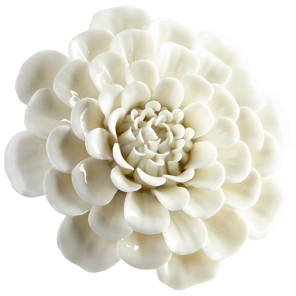 Cyan Design 09107 Medium Flourishing Flowers Wall Decor in Off White Glaze