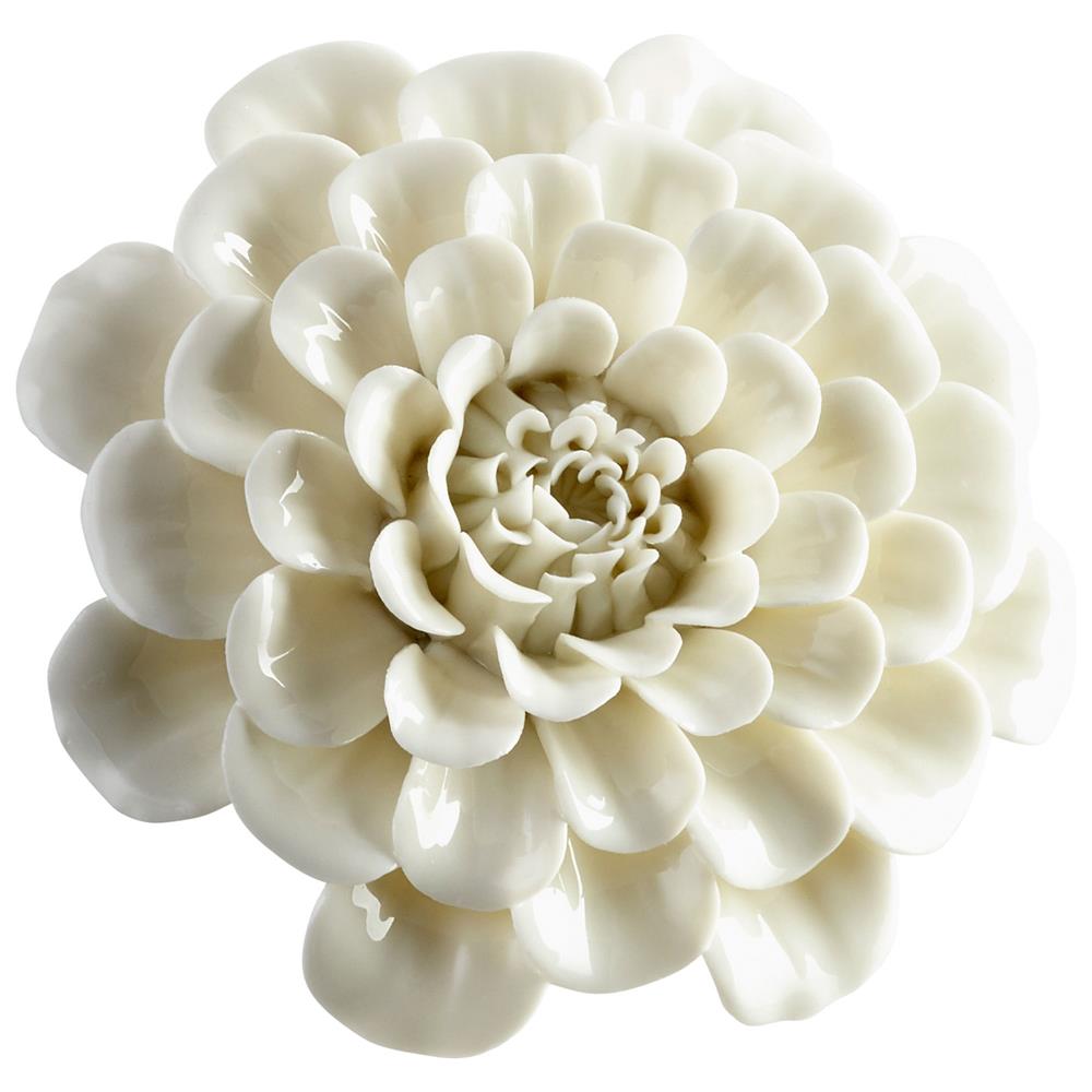 Cyan Design 09108 Large Flourishing Flowers Wall Decor in Off White Glaze