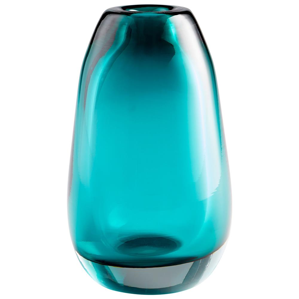 Cyan Design 09493 Small Blown Ocean Vase in Blue