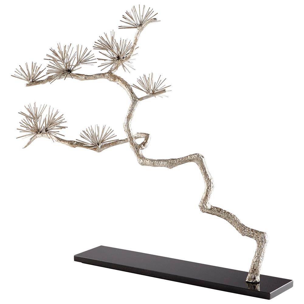 Cyan Design 09584 Holly Tree Sculpture in Silver Leaf