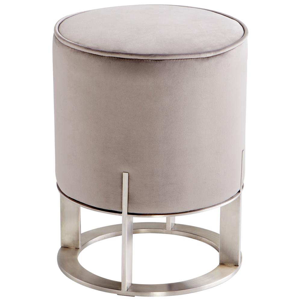 Cyan Design 09593 Mr. Winston Ottoman in Brushed Stainless Steel