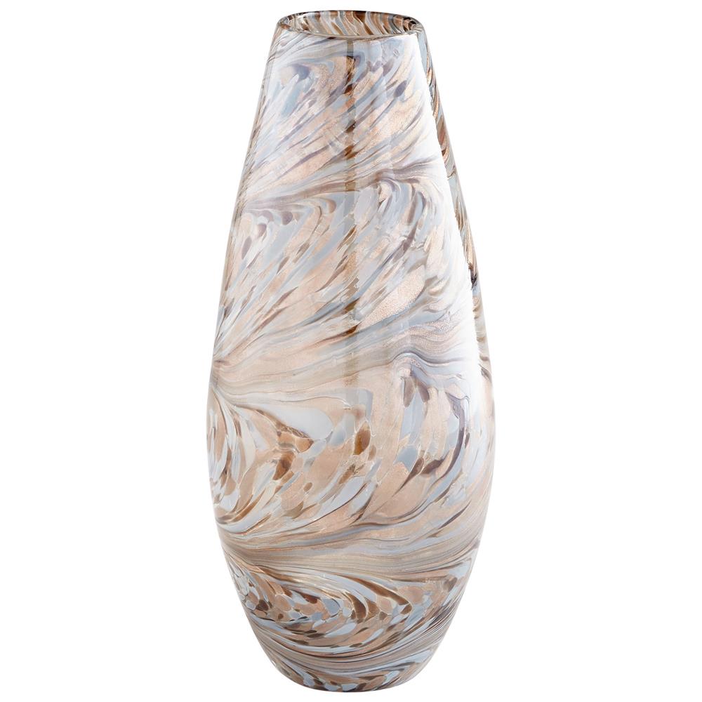 Cyan Design 09647 Large Caravelas Vase in Metallic Sand Swirl