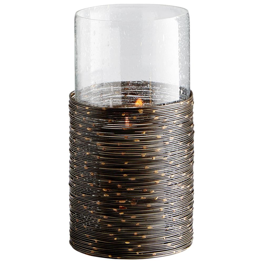 Cyan Design 09702 Small Tara Candleholder in Antique Black