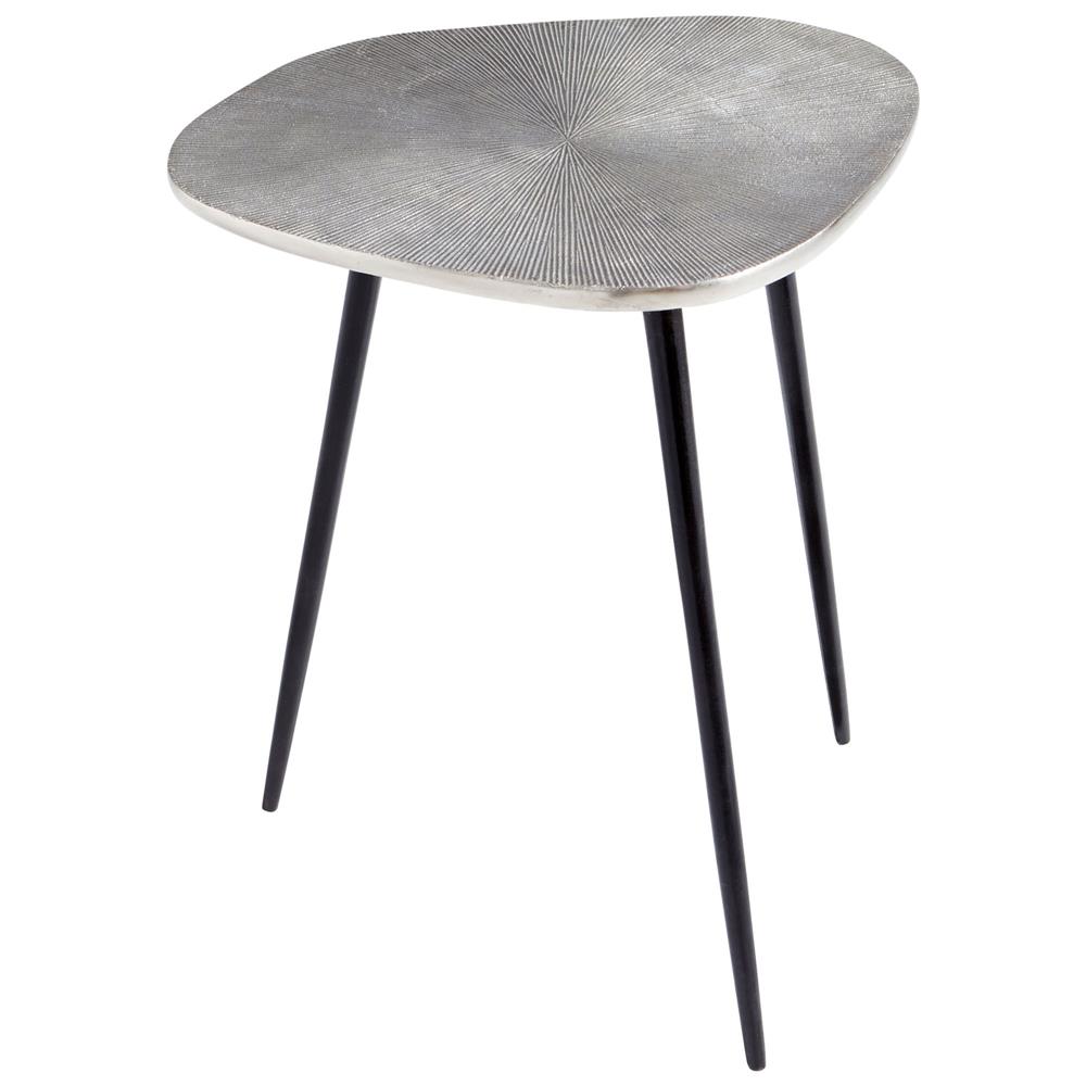 Cyan Design 09713 Triata Side Table in Raw Nickel and Bronze
