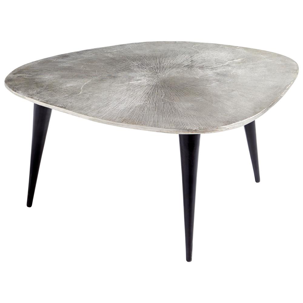 Cyan Design 09714 Triata Coffee Table in Raw Nickel and Bronze