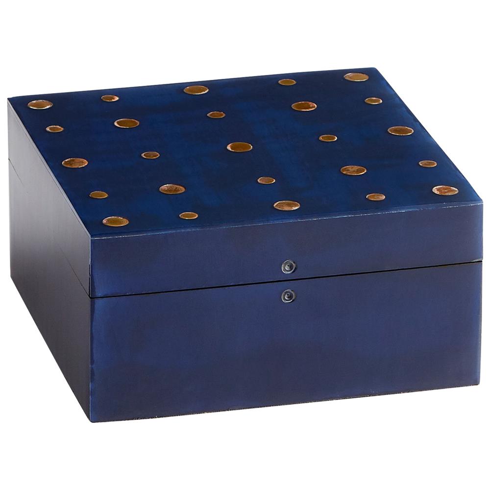 Cyan Design 09789 Large Dotty Container in Black and Brass