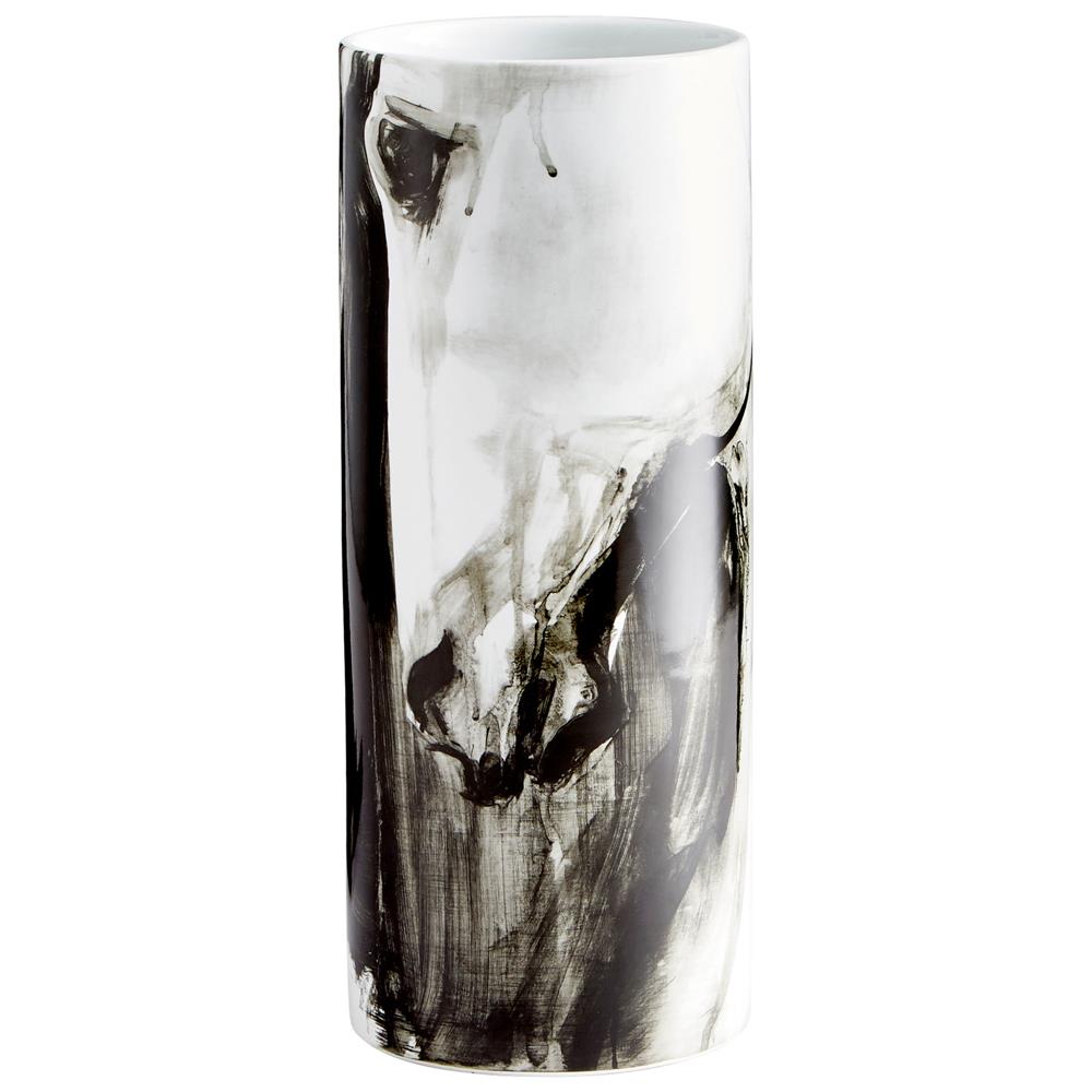 Cyan Design 09872 Stallion Vase in Black and White