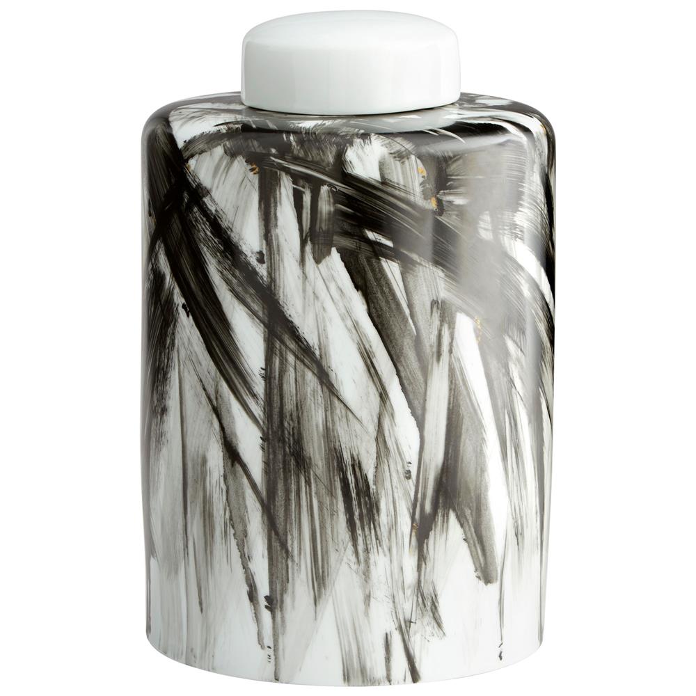Cyan Design 09879 Large Pollock Container in Black and White