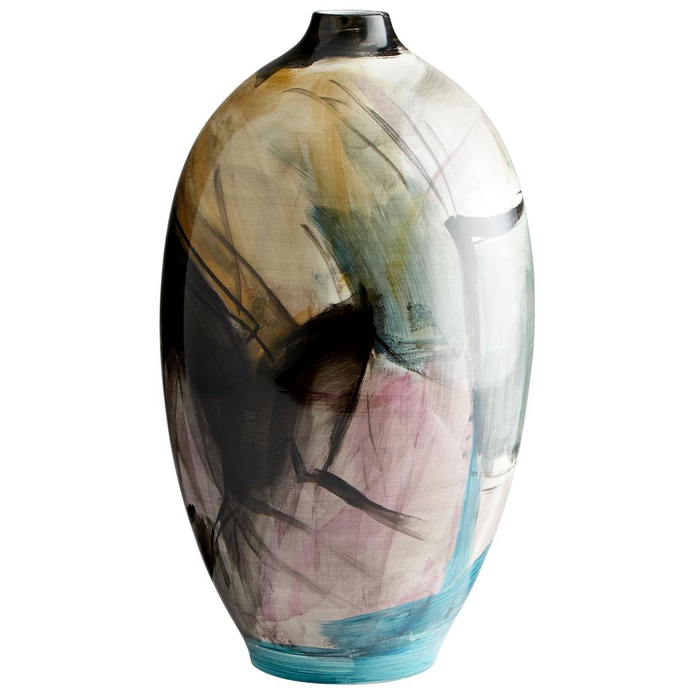 Cyan Design 09885 Carmen Vase #2 in Multi Colored Blue