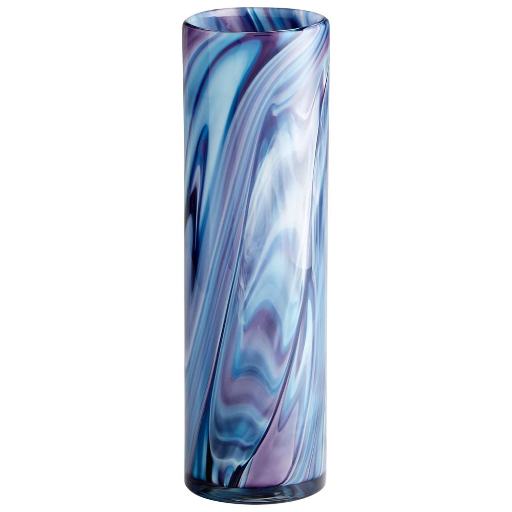 Cyan Design 09975 Small Oceana Vase in Blue Swirl