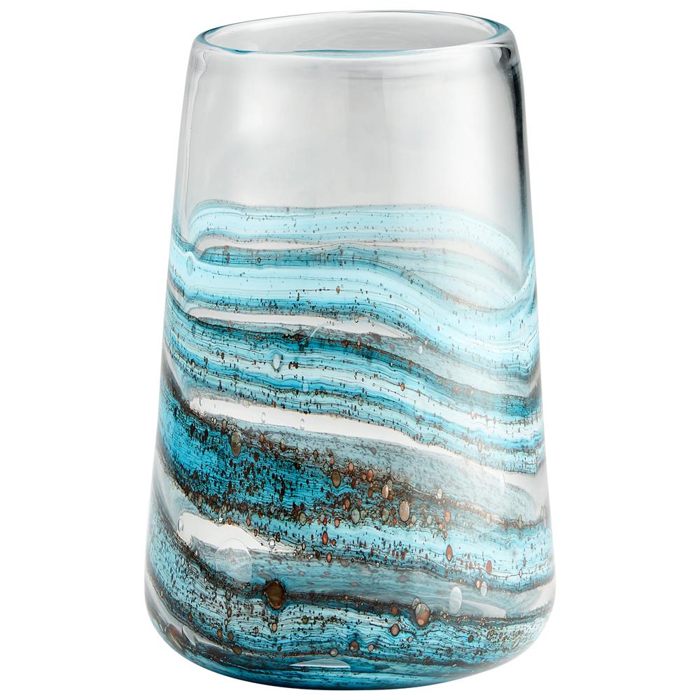 Cyan Design 09986 Small Rogue Vase in Blue//Gold Dust