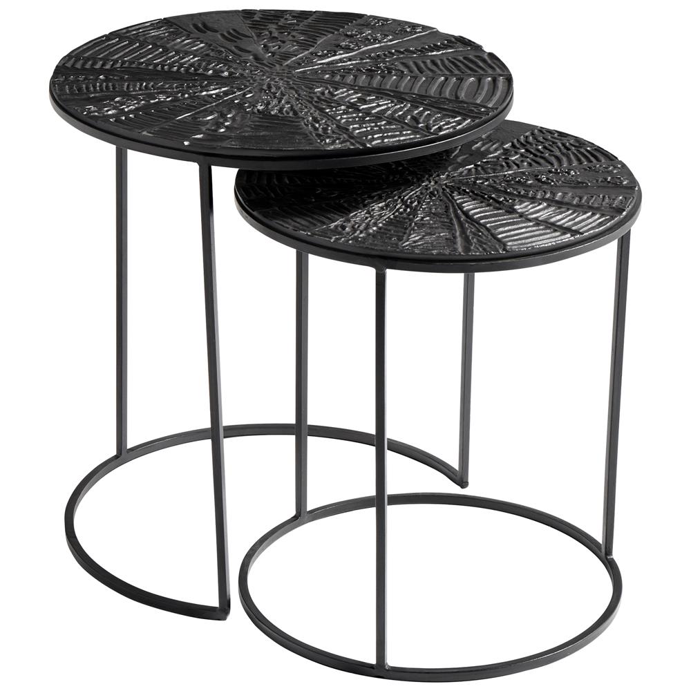 Cyan Design 10090 Quantum Nesting Tables in Bronze and Black