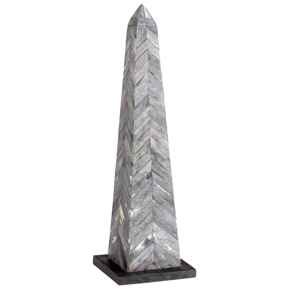 Cyan Design 10190 Grey and Black Herring Obelisk Sculpture