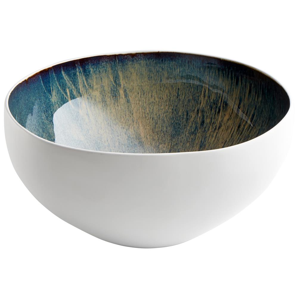 Cyan Design 10256 White and Oyster Large Android Bowl