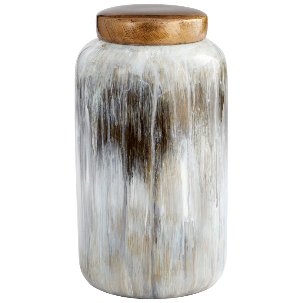 Cyan Designs 10424 Spirit Drip Container in Olive Glaze