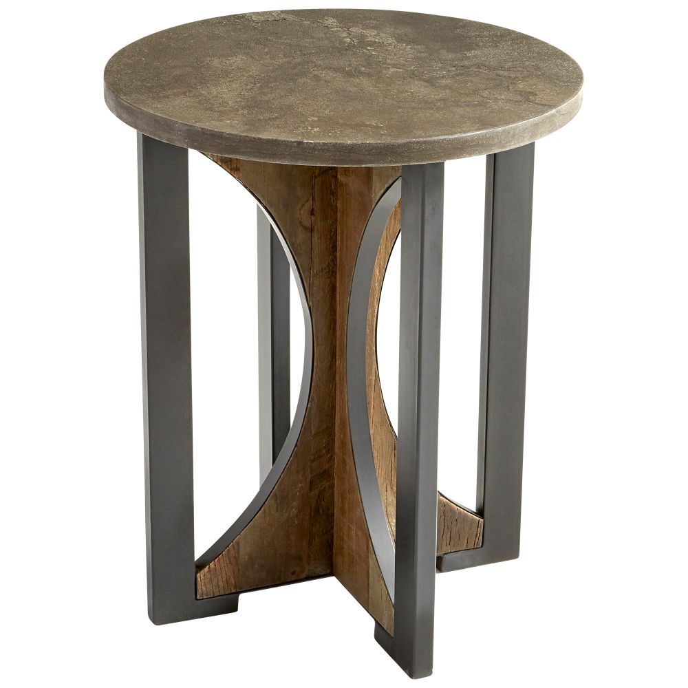 Cyan Designs 10503 Savannah Side Table in Bronze and Dark Elm