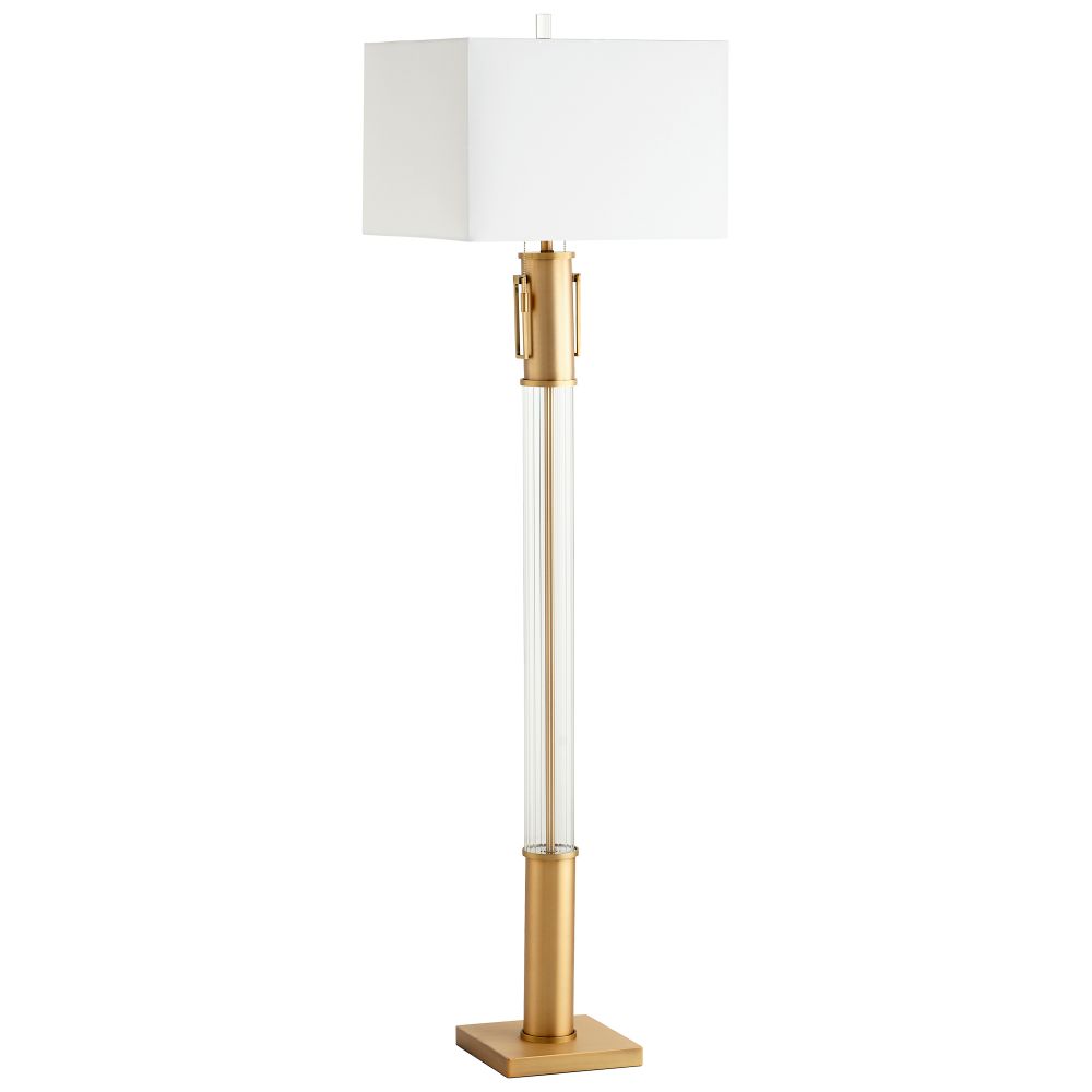 Cyan Designs 10546 Palazzo Floor Lamp in Aged Brass