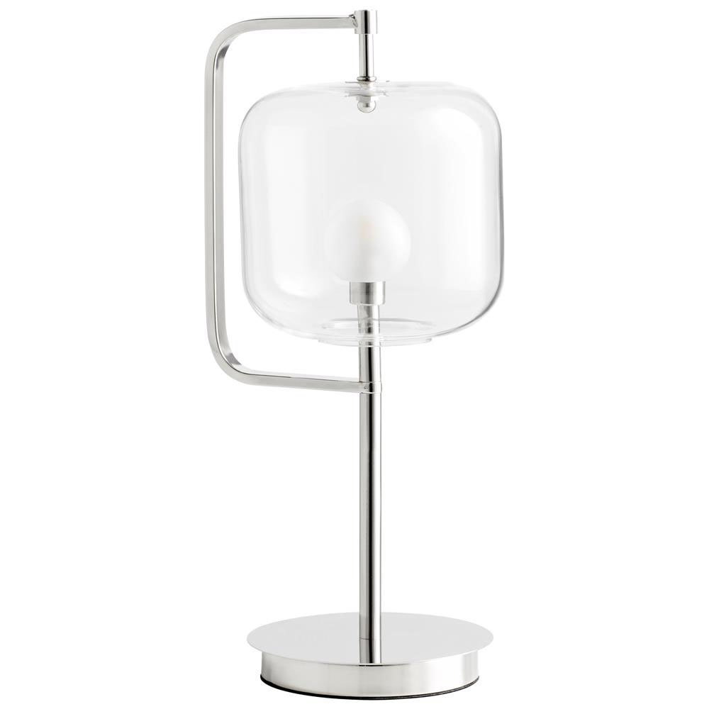 Cyan Design 10557 Isotope Table Lamp in Polished Nickel