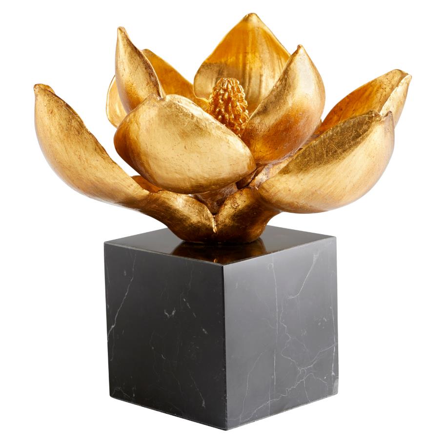Cyan Design 10560 Edelweiss Sculpture in Gold and Black