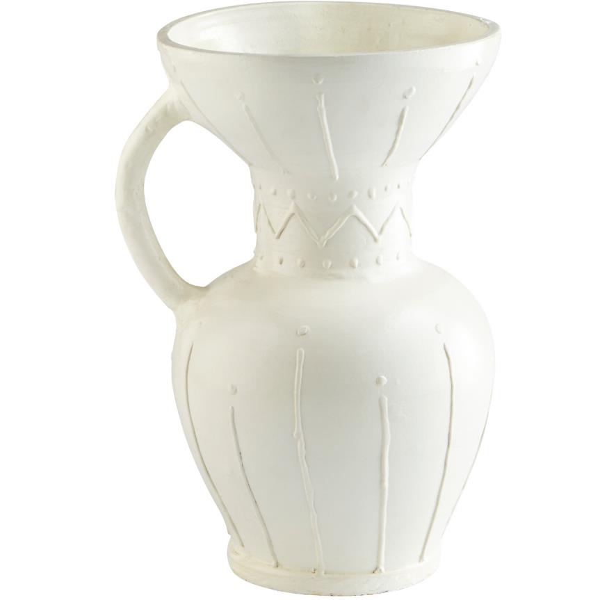 Cyan Design 10674 Ravine Vase in White
