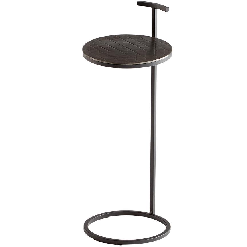 Cyan Design 10730 Audrey Side Table in Antique Brass and Black