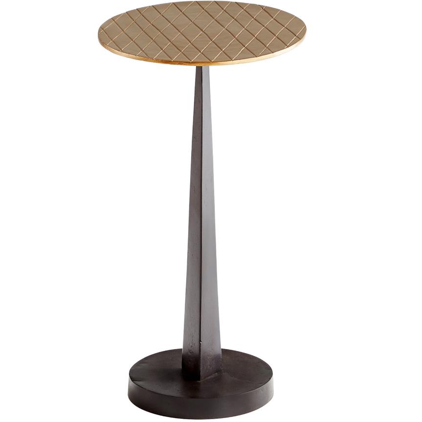 Cyan Design 10731 Beauvais Side Table in Silver and Black