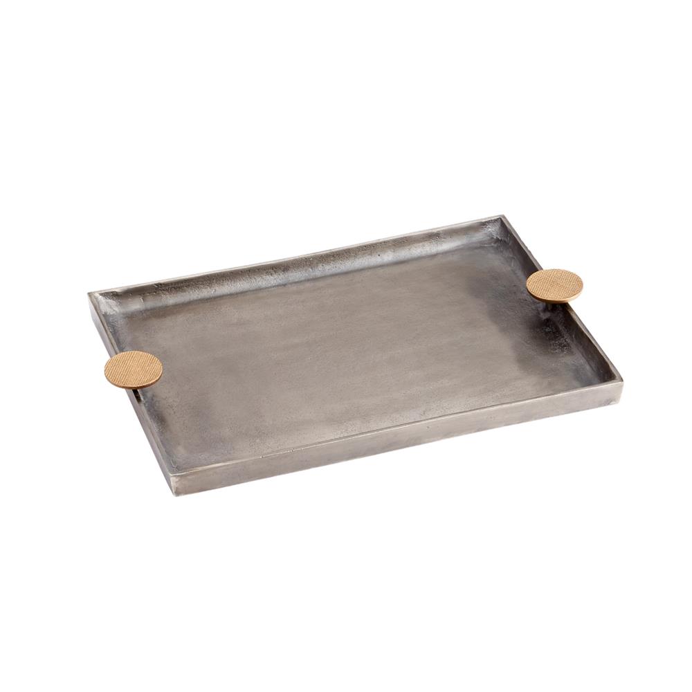 Cyan Design 10737 Obscura Tray in Silver and Gold