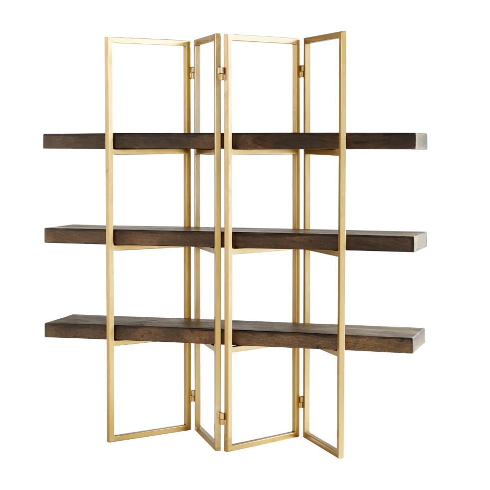 Cyan Design 10763 Marsina Etagere in Gold and Grey