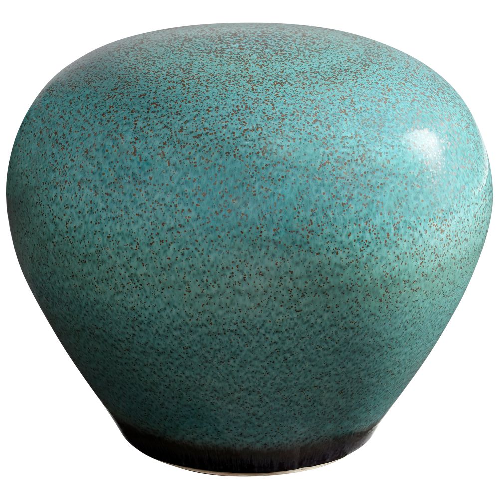 Cyan Designs 10810 Native Gloss Stool in Turquoise Glaze