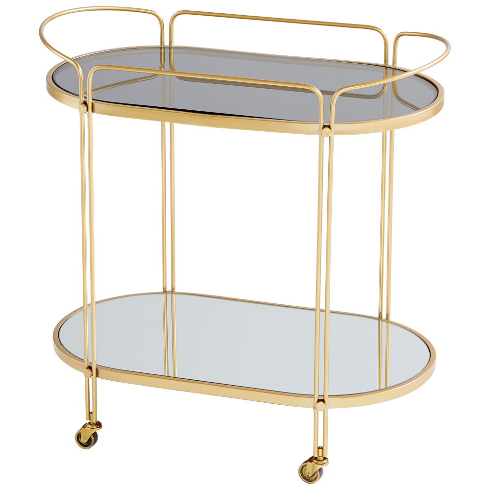 Cyan Designs 10838 Motif Bar Cart in Gold