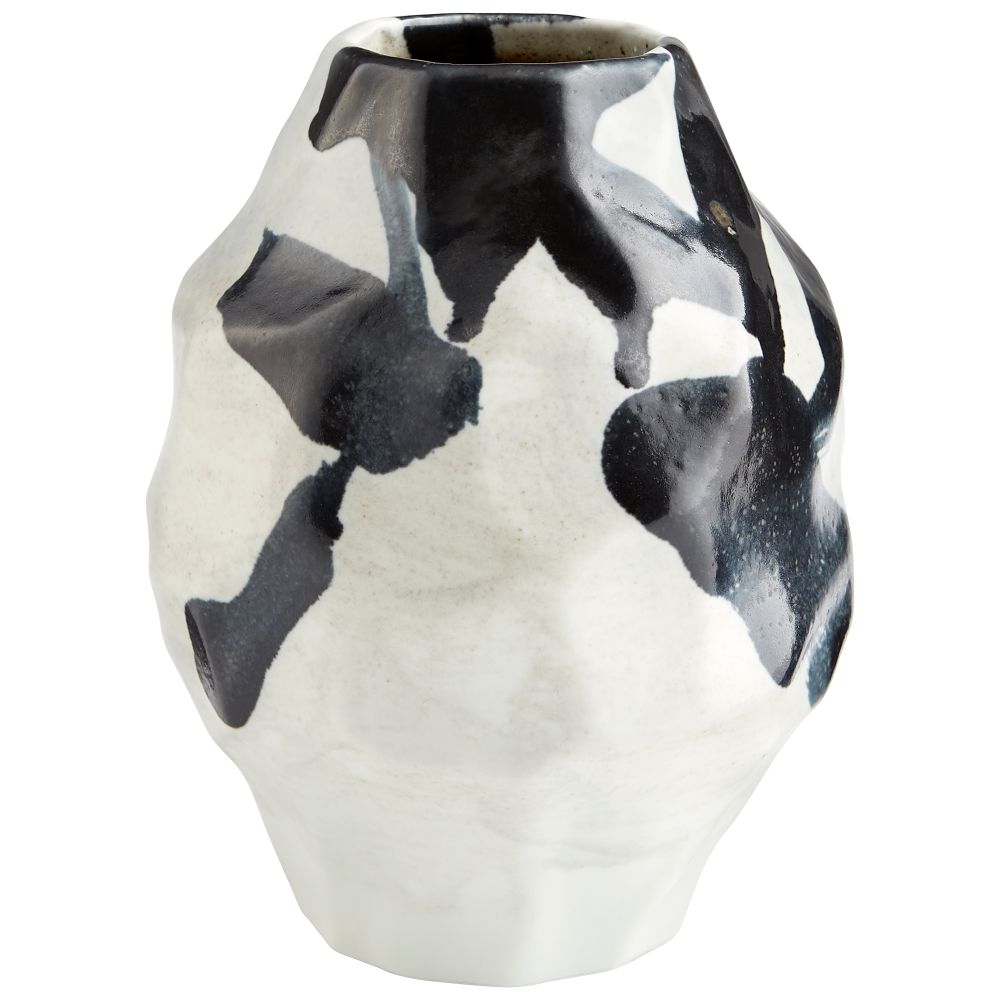 Cyan Designs 10941 Mod Vase in Black and White
